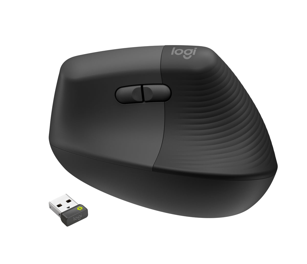 Logitech Vertical Lift Rato Ergonómico Vertical Business/ Até 4000 DPI/ Grafite