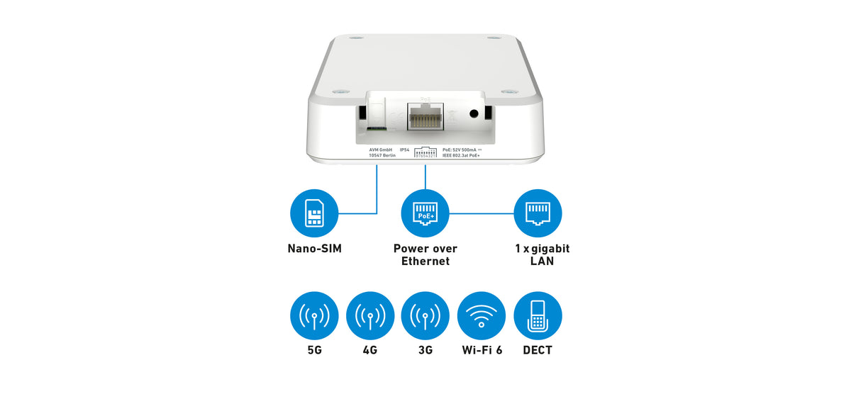 Router Fritz! Box6860 5G WiFi6 4x4 MIMO NanoSIM - imagem 7