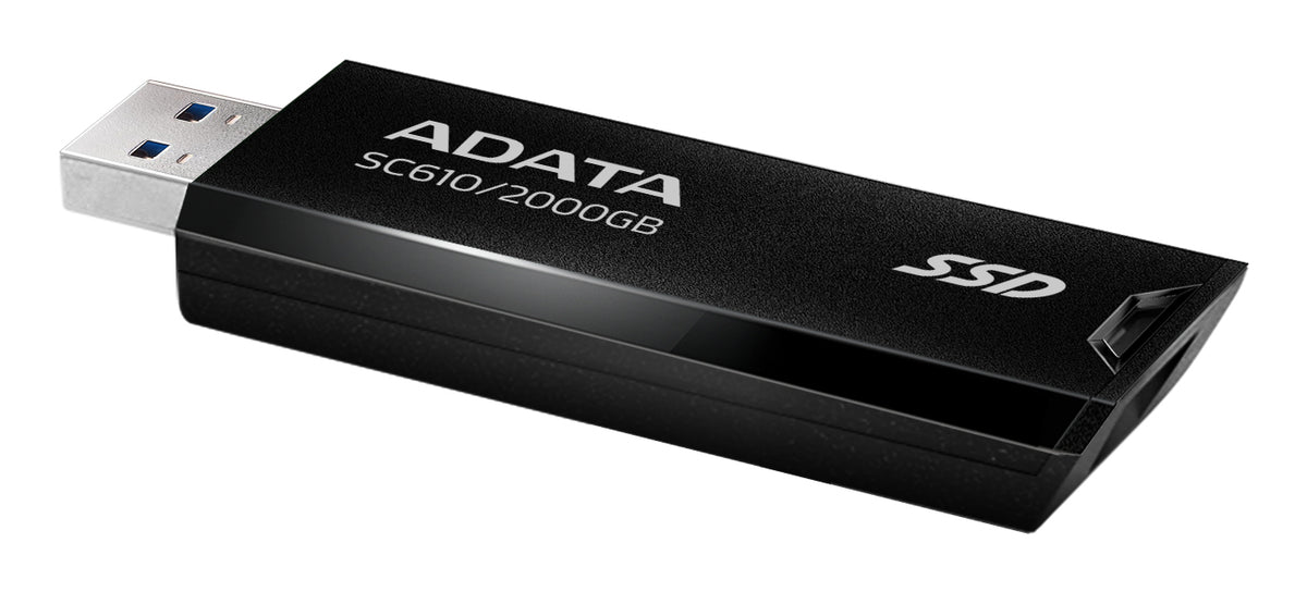 Disco SSD ADATA SC610 Externo 2TB USB 3.2 Gen2 Preto - imagem 8