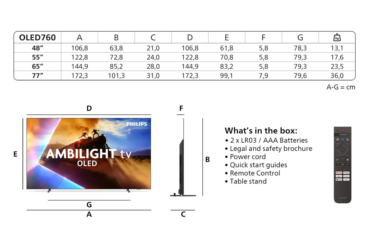 Televisão Philips 77OLED760/12 - Philips