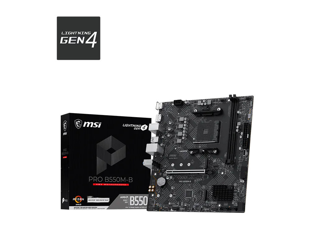 MSI Placa Base PRO B550M-B mATX AM4