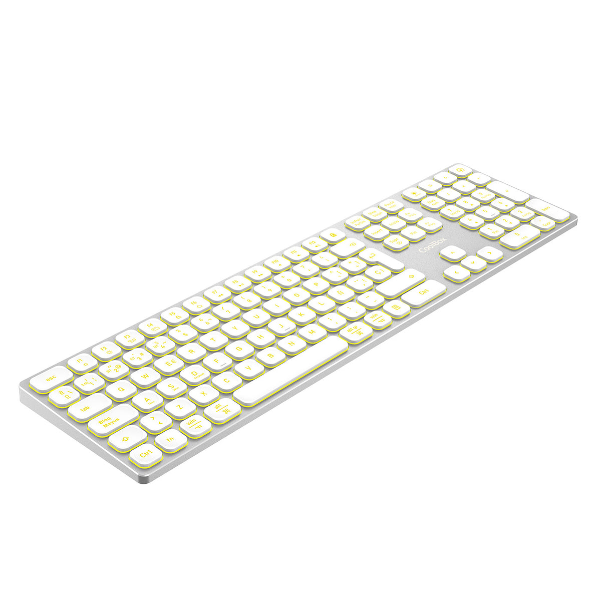 Teclado Coolbox Inal.Retroil. MOONLIGHT B431 Blanc - imagem 4