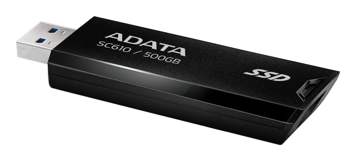 Disco SSD ADATA SC610 Externo 500GB USB 3.2 Gen2 Preto - imagem 8