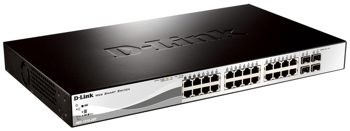 Switch de Rede D-Link DGS-1210-28P/E 24xGb PoE 4xSFP Combo - imagem 3