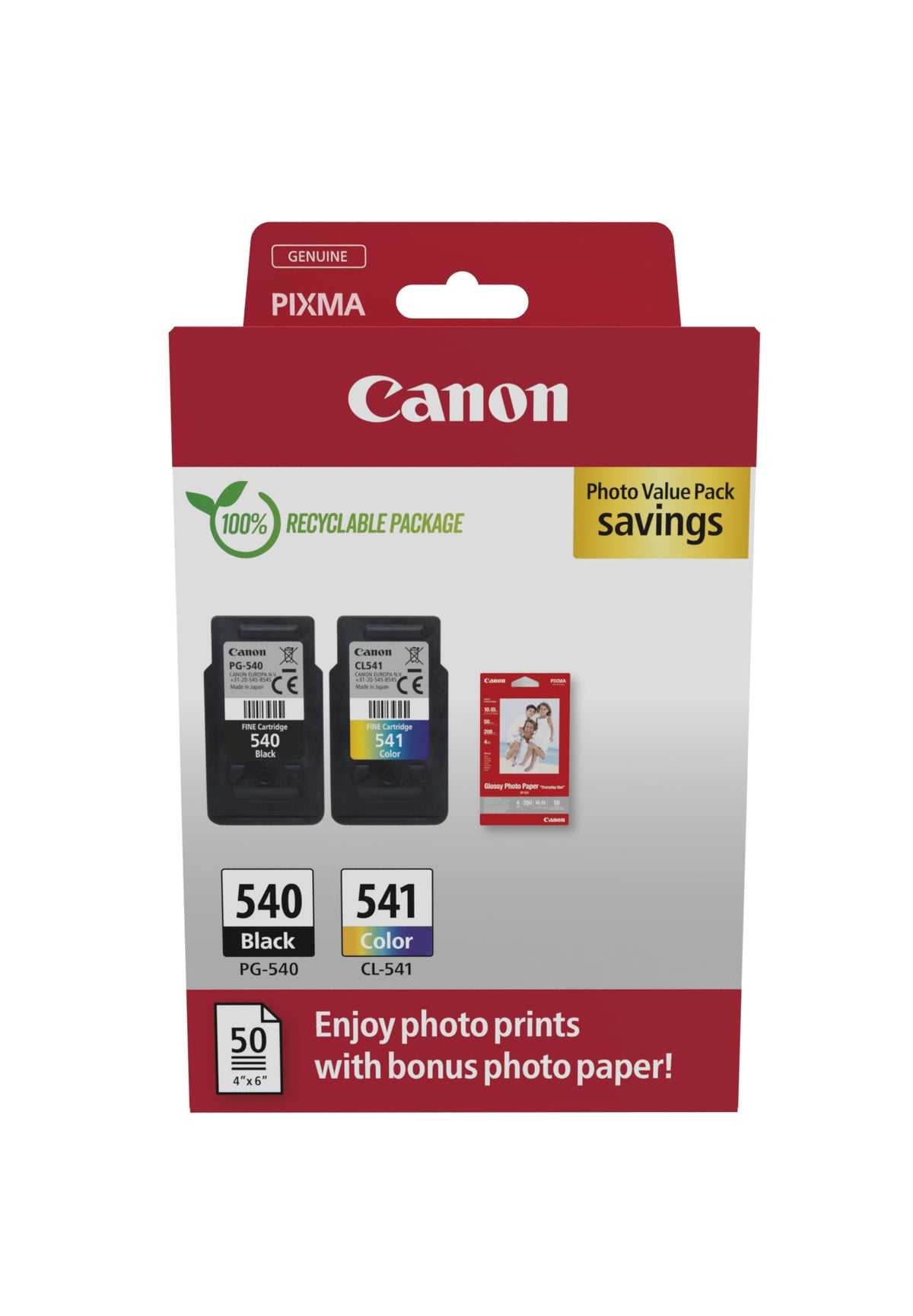Canon Ink PG-540/CL-541 / 5225B013 BK,C,M,e