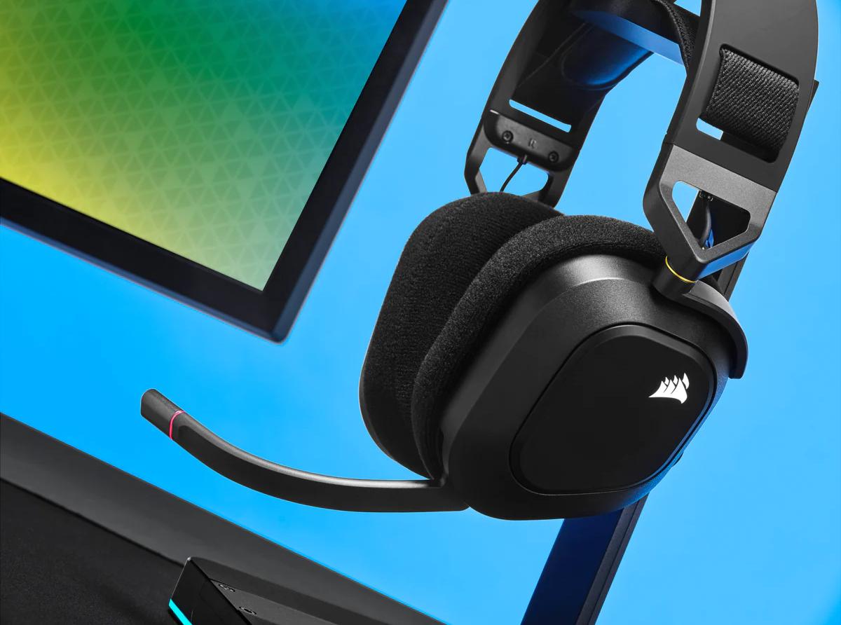 Auscultadores Corsair HS80 Sem fios / CA-9011235-EU preto - imagem 8
