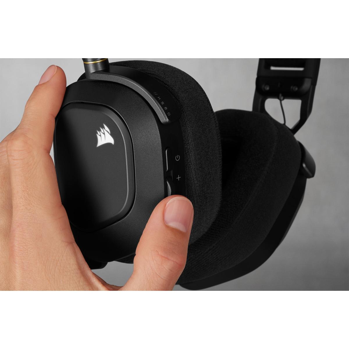 Auscultadores Corsair HS80 Sem fios / CA-9011235-EU preto - imagem 9
