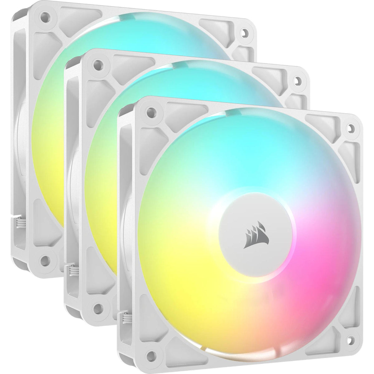 Ventoinha Corsair Fan RS120 ARGB / CO-9050185-WW branco 3-Pack
