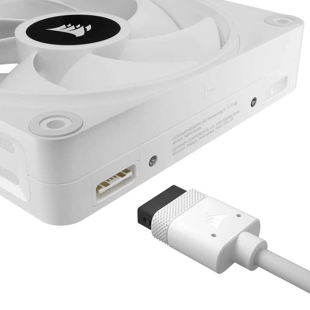 Ventoinha Corsair Fan iCUE LINK QX120 RGB / CO-9051005-WW branco - imagem 3