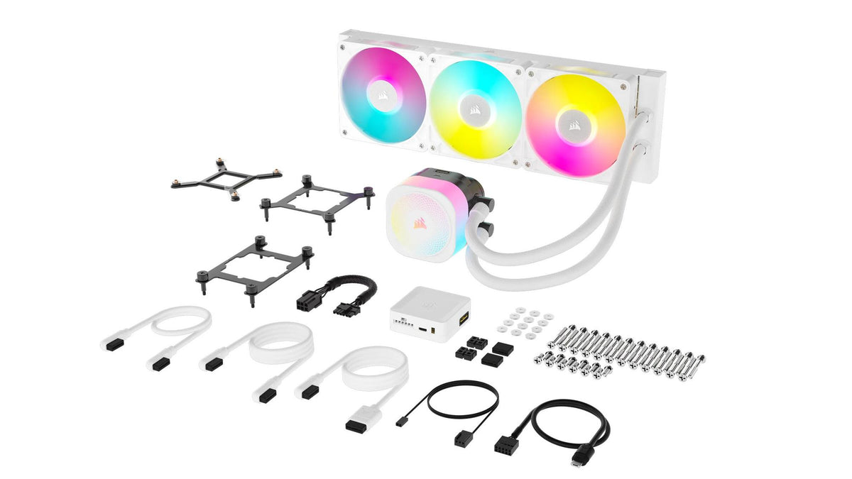 Refrigeração Líquida Corsair iCUE LINK TITAN 360 RX RGB AIO / CW-9061021-WW branco XL - imagem 4