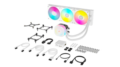Refrigeração Líquida Corsair iCUE LINK TITAN 360 RX RGB AIO / CW-9061021-WW branco XL - imagem 4