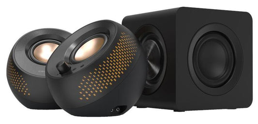 Coluna Creative Pebble X Plus / 51MF0495AA000 preto 3-Pack