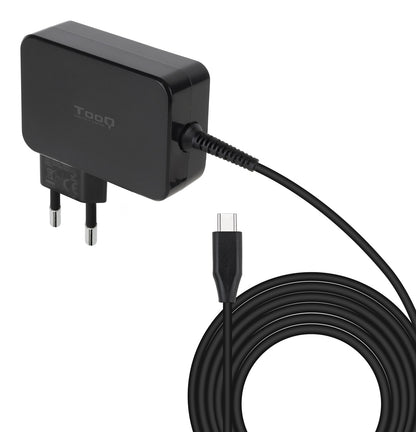 Portátil Tooq Carregador GAN USB-C PD 100W Preto