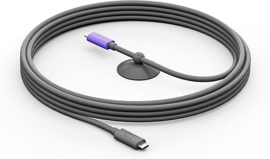 Cabo USB Logitech Cables Active USB-C 5m / 952-000195 Graphite, violet