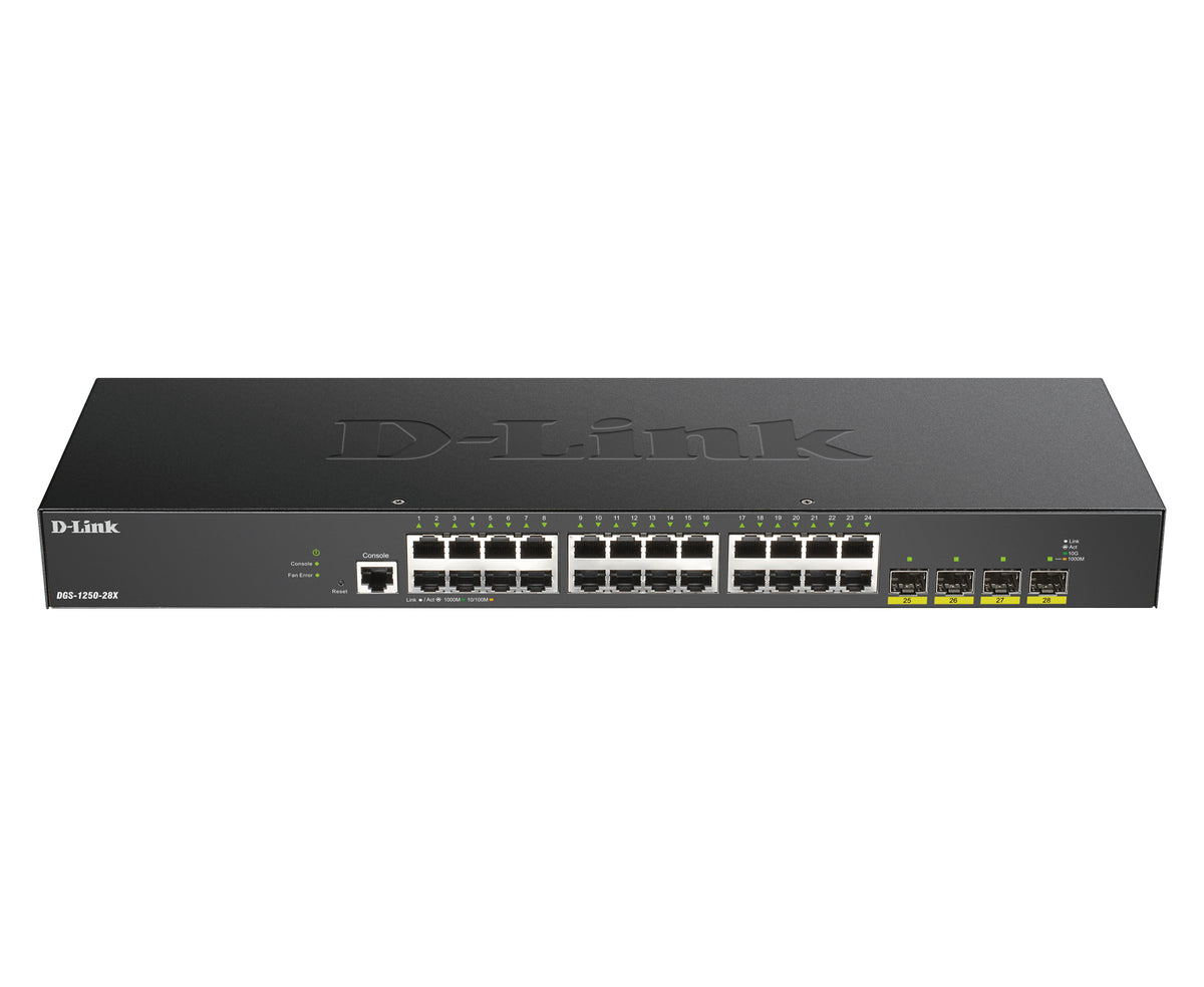 Switch de Rede D-Link DGS-1250-28X/E 24xGB+4x10G SFP+