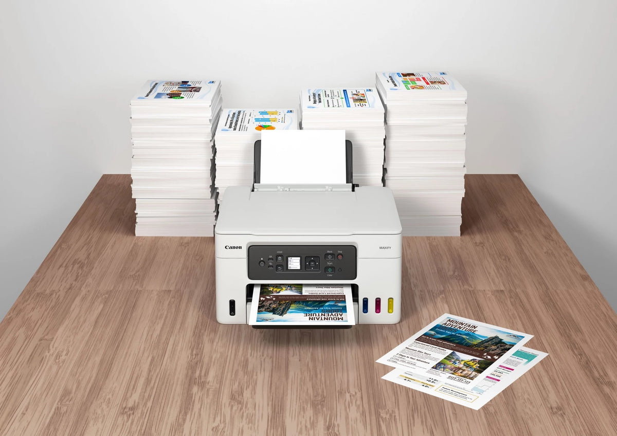 Impressora Canon Multifunção Recarregável MAXIFY GX3050 MegaTank WiFi/ Duplex/ Branco