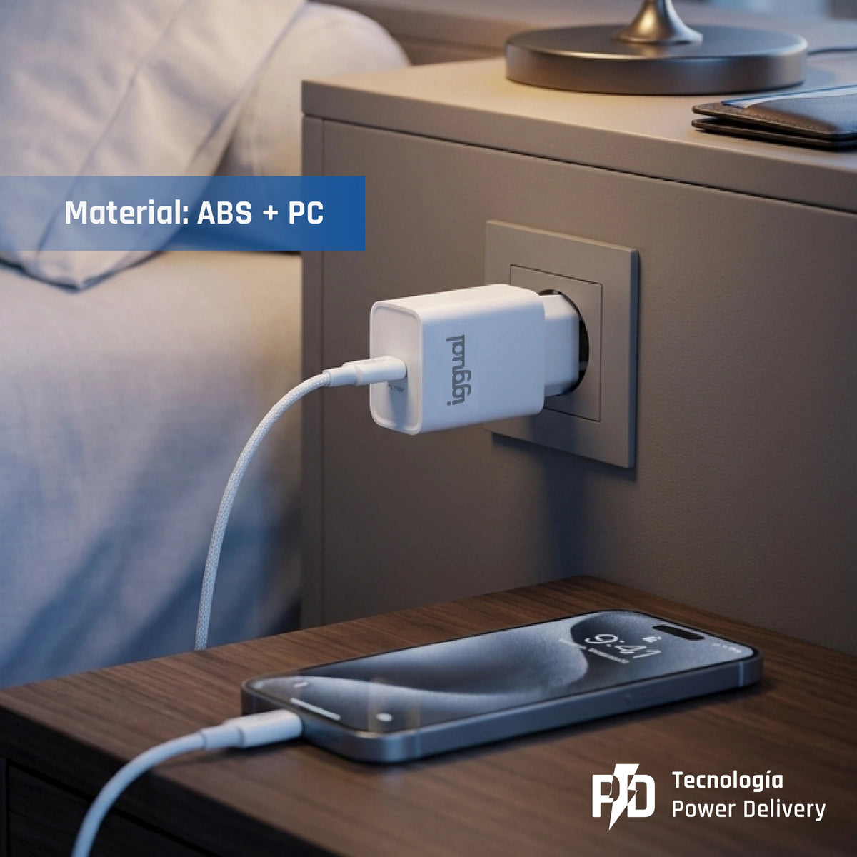 Carregador de Parede iggual rápido de Parede USB PD tipo C 30W - imagem 9