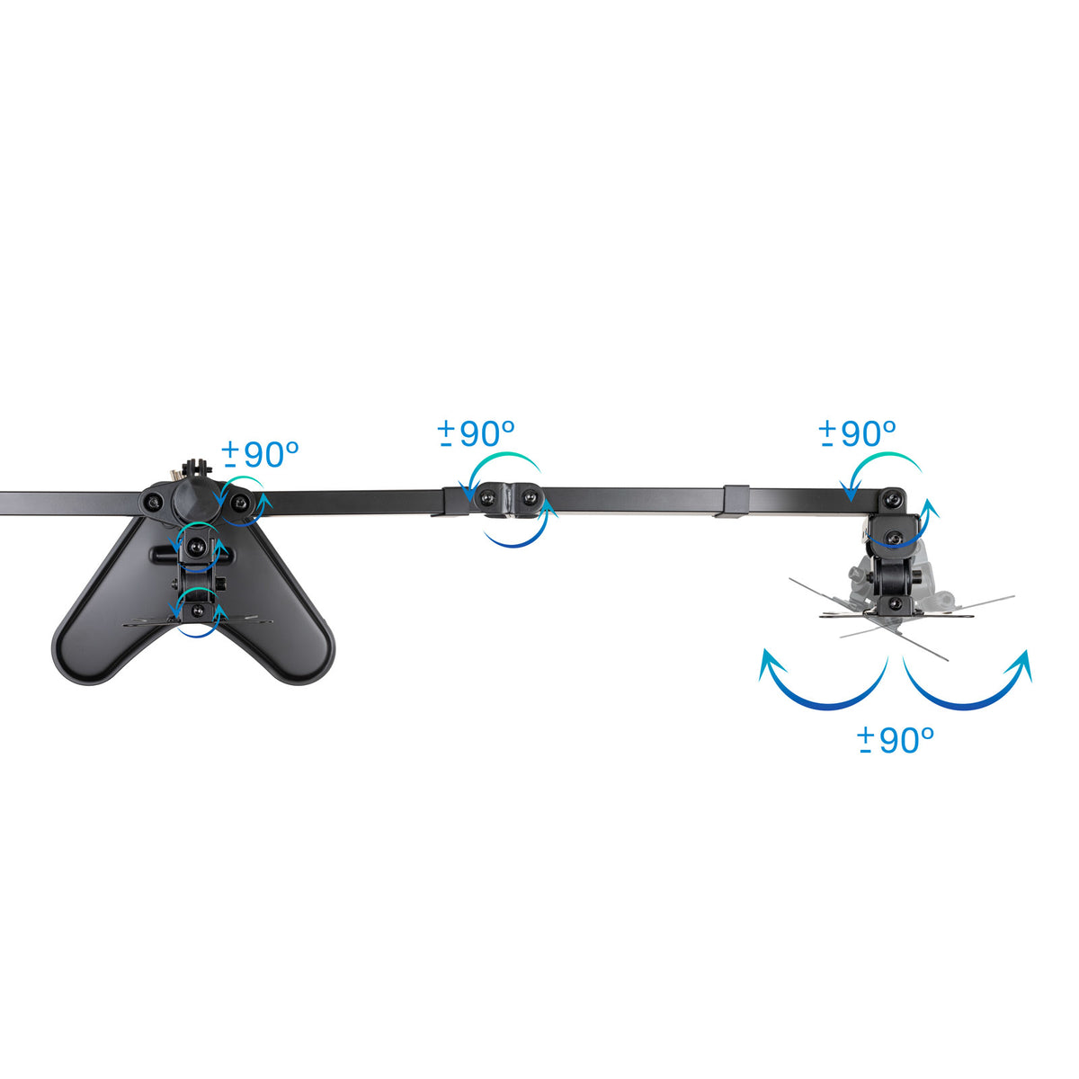 Suporte de Monitor Tooq mesa DB1704TN-B 3 brazos 17-27" - imagem 9