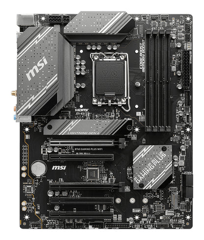 Placa-mãe MSI B760 de jogos Plus Wifi / 7D98-007R preto - imagem 5