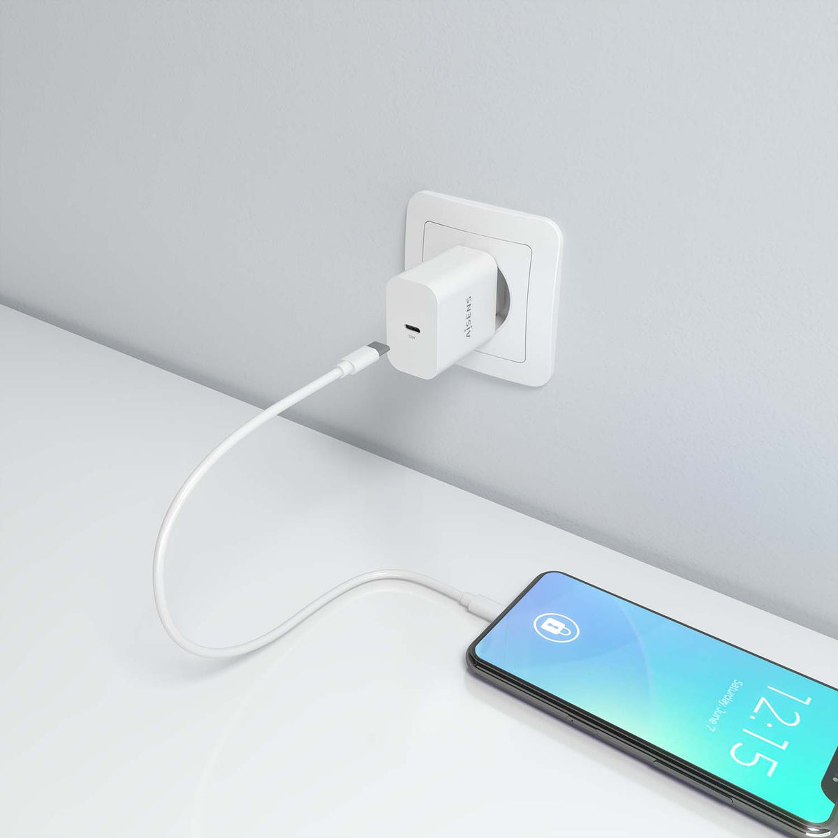 Carregador Aisens GaN 30W 1xUSB-C PD3.0 Branco - imagem 6