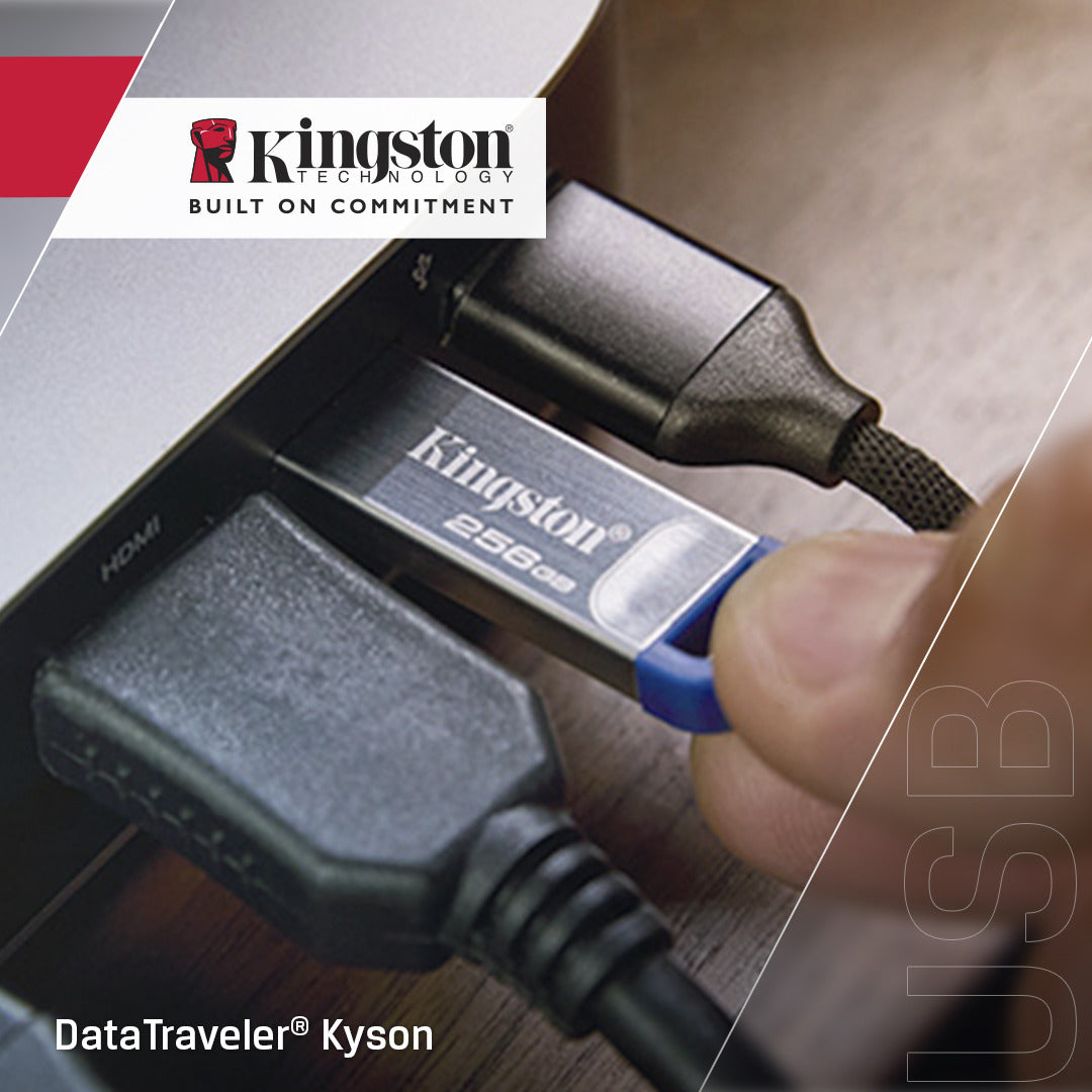 Pen USB Kingston DT Kyson 256GB USB3.2-A Gen1 220MBs Metal - imagem 6