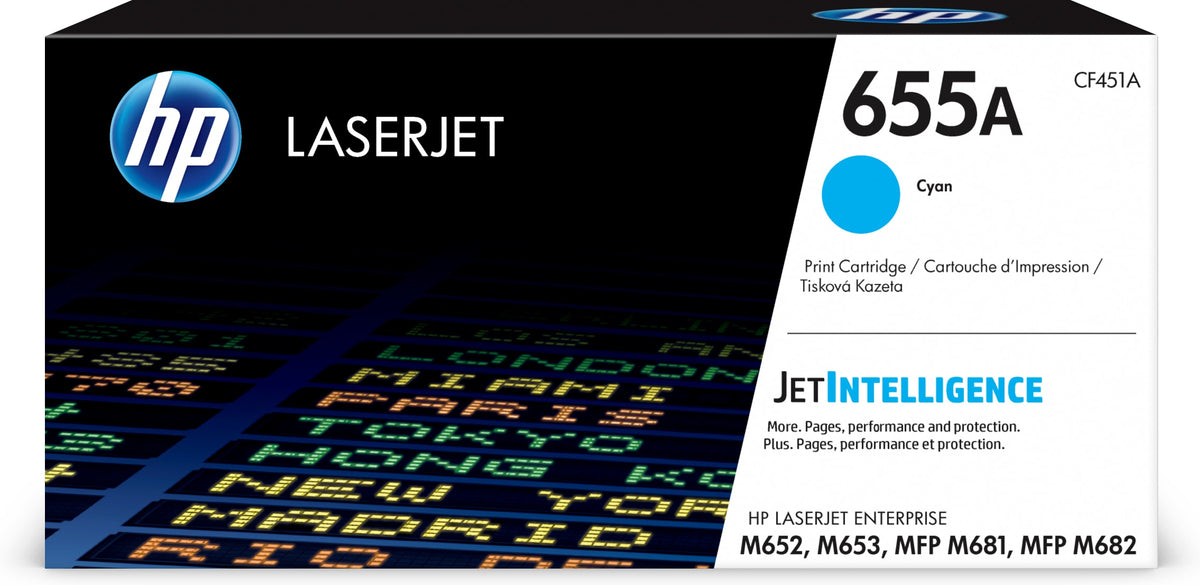 HP Toner 655A / CF451A Cyan Standard