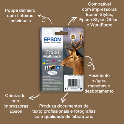 Epson Ink T1306 / C13T13064012 C,M,e Multipack - imagem 4