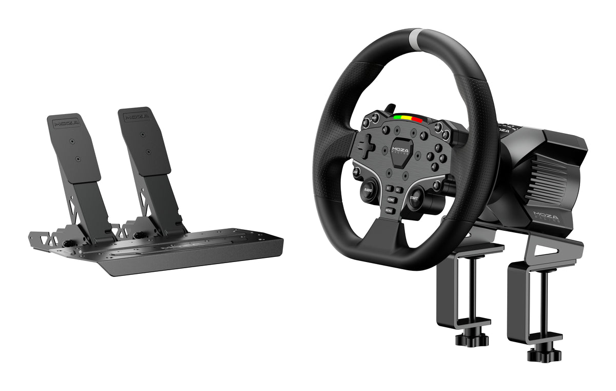 Volante de jogos Moza Racing R3 Wheel e Pedals / RS074 preto