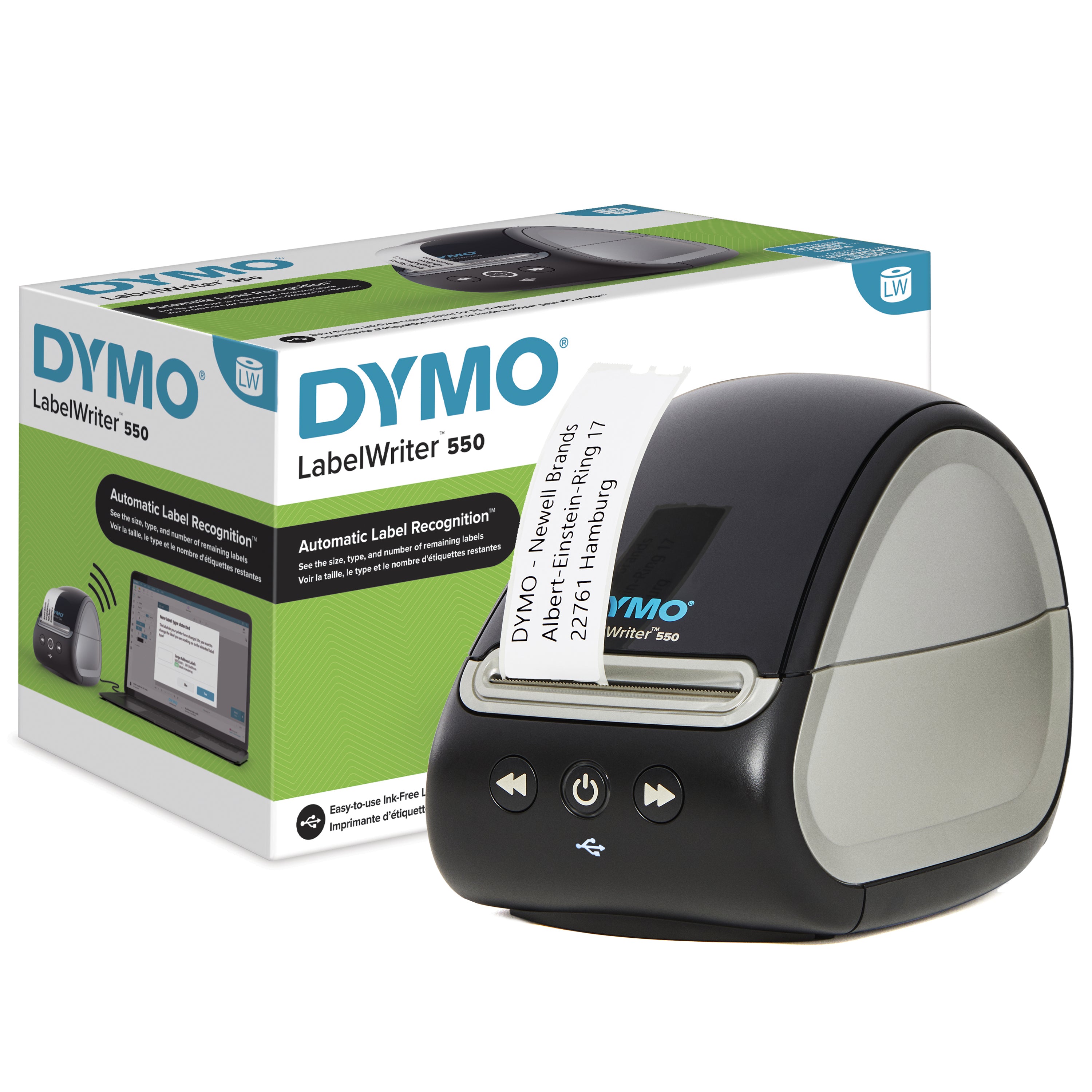Impressora de etiquetas Dymo LabelWriter 550/ Térmica/ USB/ preta