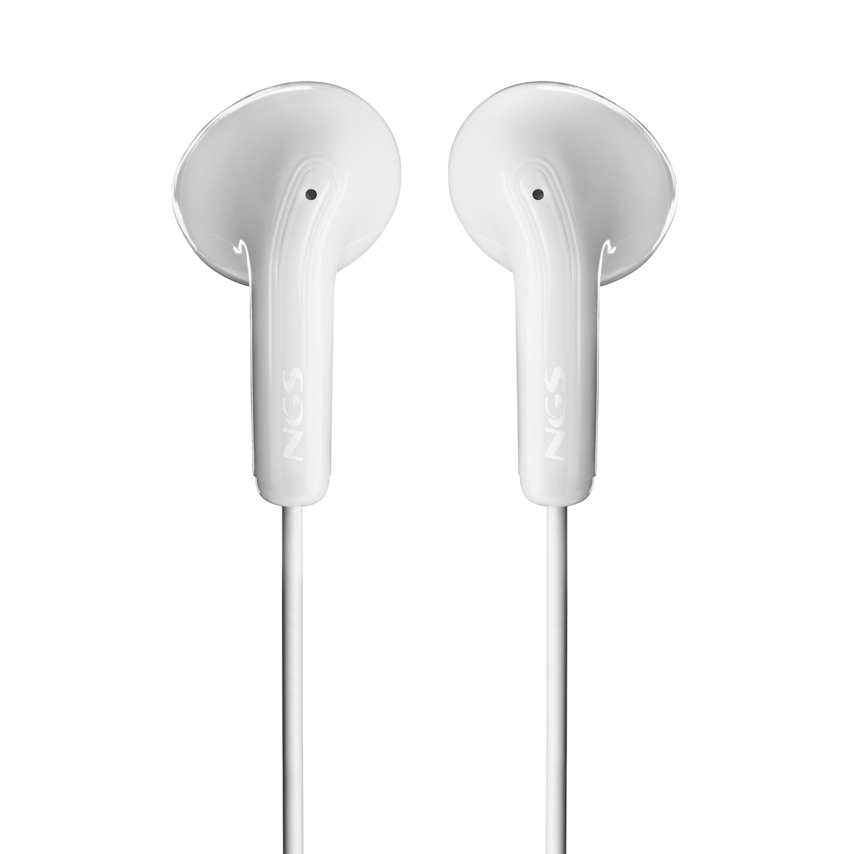 NGS Auricular Branco Estéreo com Cabo JACK 3.5 mm