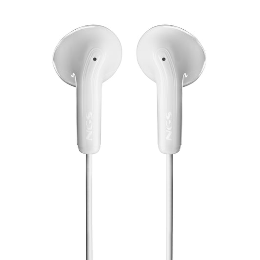 NGS Auricular Branco Estéreo com Cabo JACK 3.5 mm