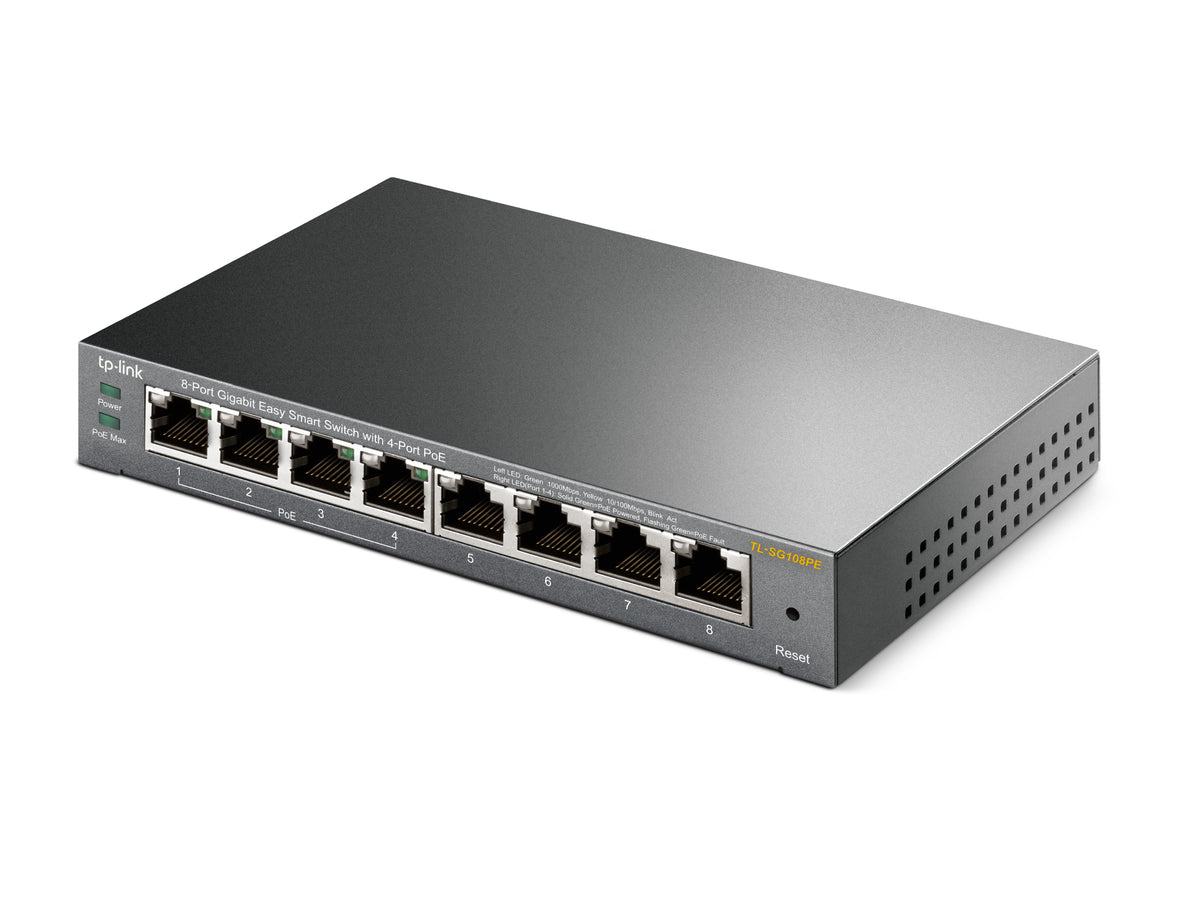 Switch de Rede TP-LINK TL-SG108PE 8xGB 4xGB PoE - imagem 7