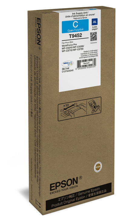 Epson Ink T9452 / C13T945240 Cyan XL