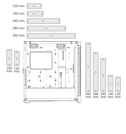 Caixa de Computador Cougar Caja Semitorre Airface Pro Rgb branco - imagem 17