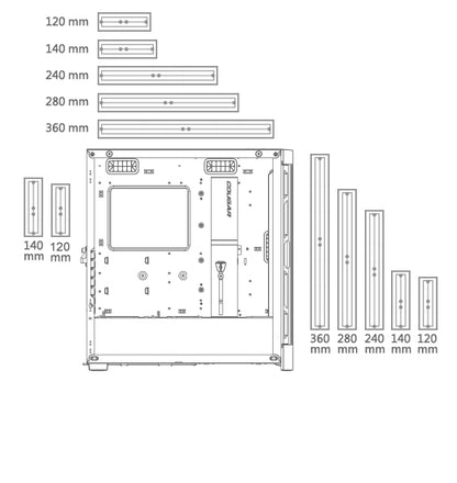 Caixa de Computador Cougar Caja Semitorre Airface Pro Rgb branco - imagem 17