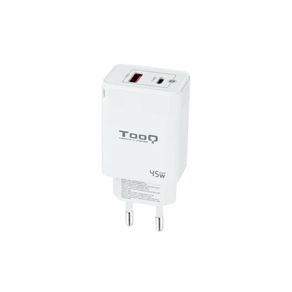Tooq Carregador Parede GAN USB-C/PD+USB-A/QC 45W