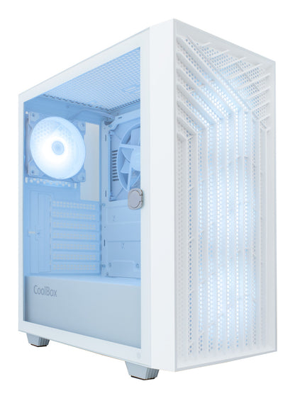 Caixa de Computador Coolbox Caja Gaming ATX GA300 GRIDLINE branco - imagem 6