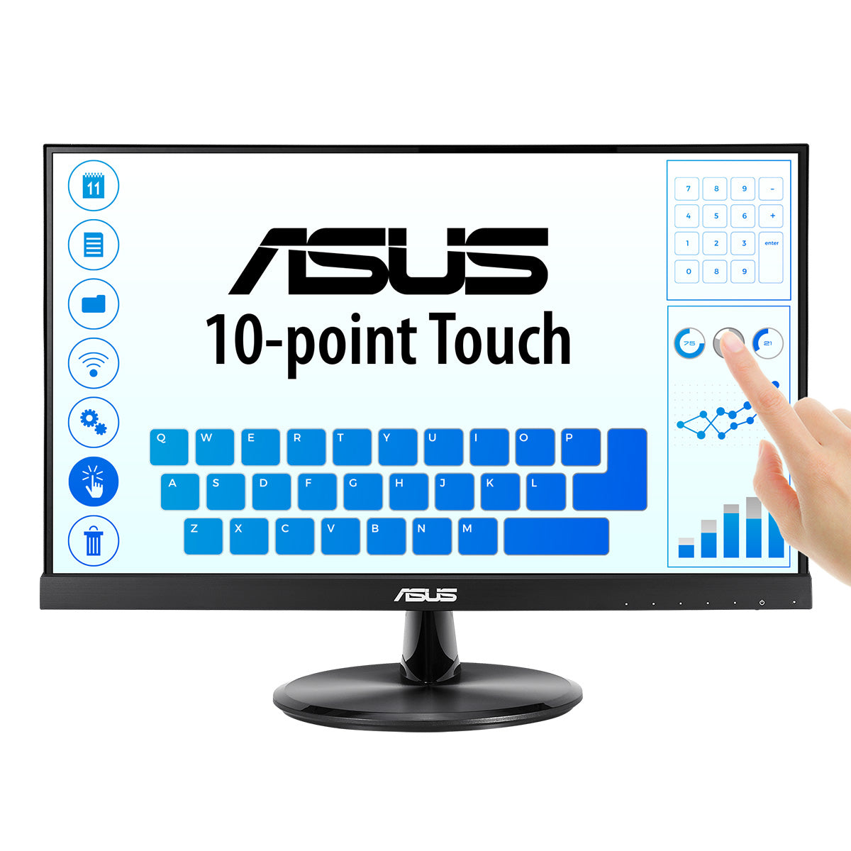 Monitor ASUS VT229H 21.5" Tátil FHD VGA HDMI USB - imagem 4