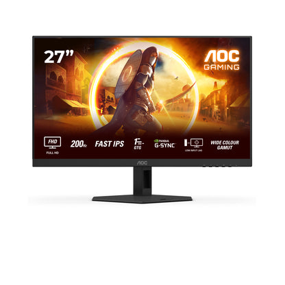 AOC 27G4HRE monitor de gaming de 27" / Full HD / 1ms/ 200Hz/ IPS / Multimédia / Preto