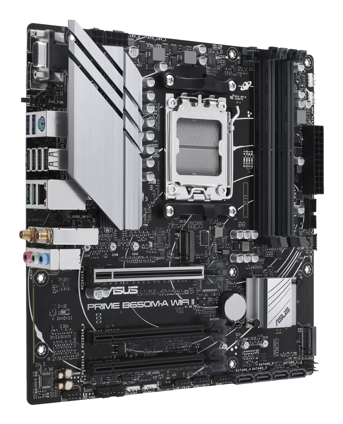 Placa-mãe ASUS PRIME B650M-A WIFI II / 90MB1EG0-M0EAY0 preto - imagem 6