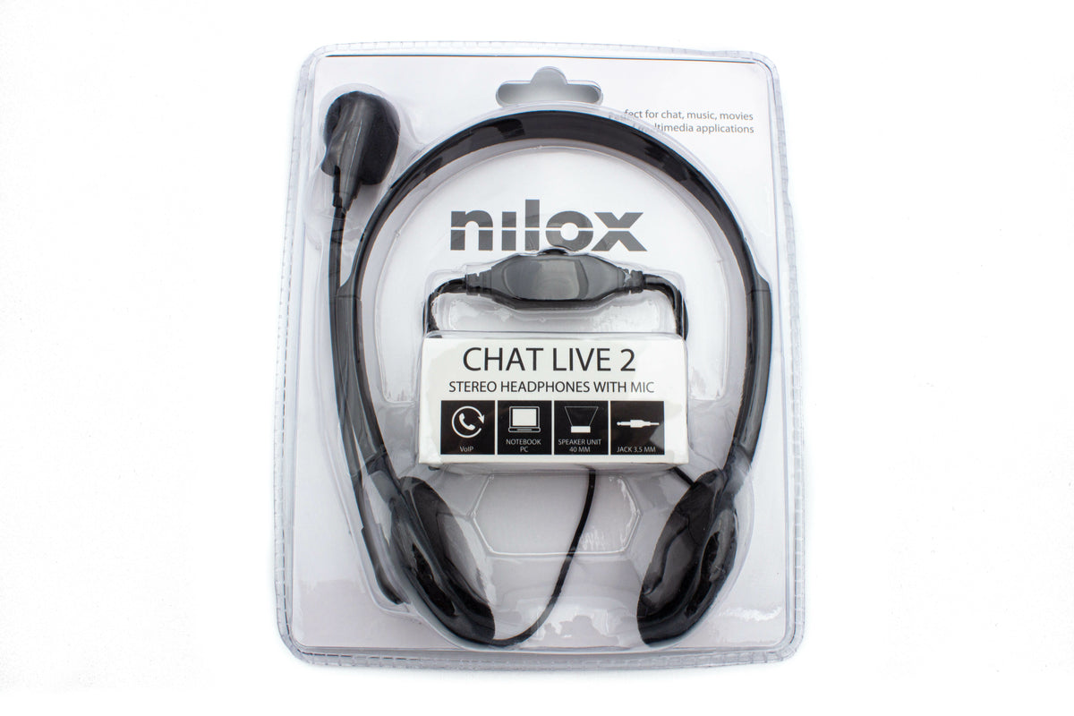 Auscultadores Nilox auscultadores NXCM0000004 Doble Jack Preto - imagem 14