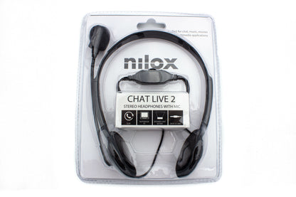 Auscultadores Nilox auscultadores NXCM0000004 Doble Jack Preto - imagem 14
