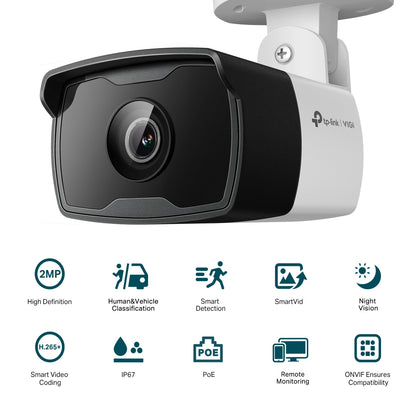 Câmara de Vigilância VIGI Cámara IP Bullet C320I 2MP Plástico IR 2.8mm - imagem 6