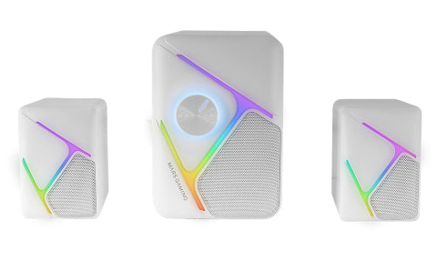Coluna Mars de jogos Colunas MS-H21 2.1 35W RGB Branco