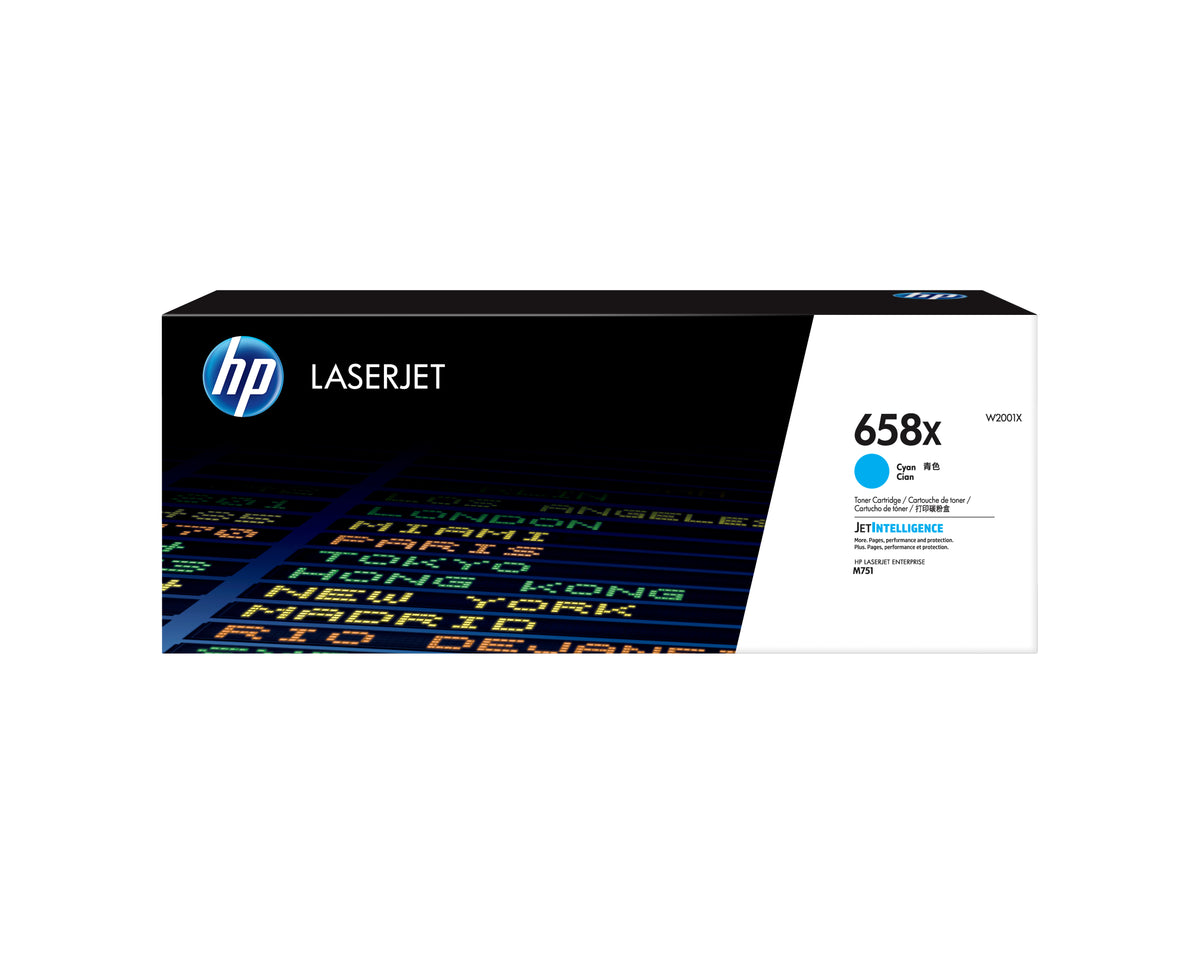 HP Toner 658X / W2001X Cyan XL