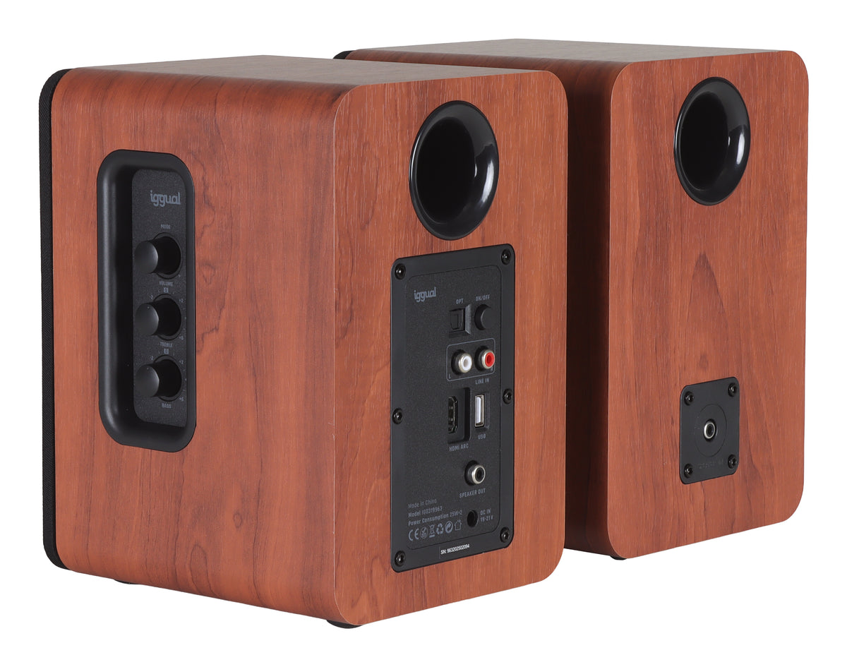Coluna iggual Colunas 2.0 50W Bluetooth 5.3 Home Studio - imagem 7