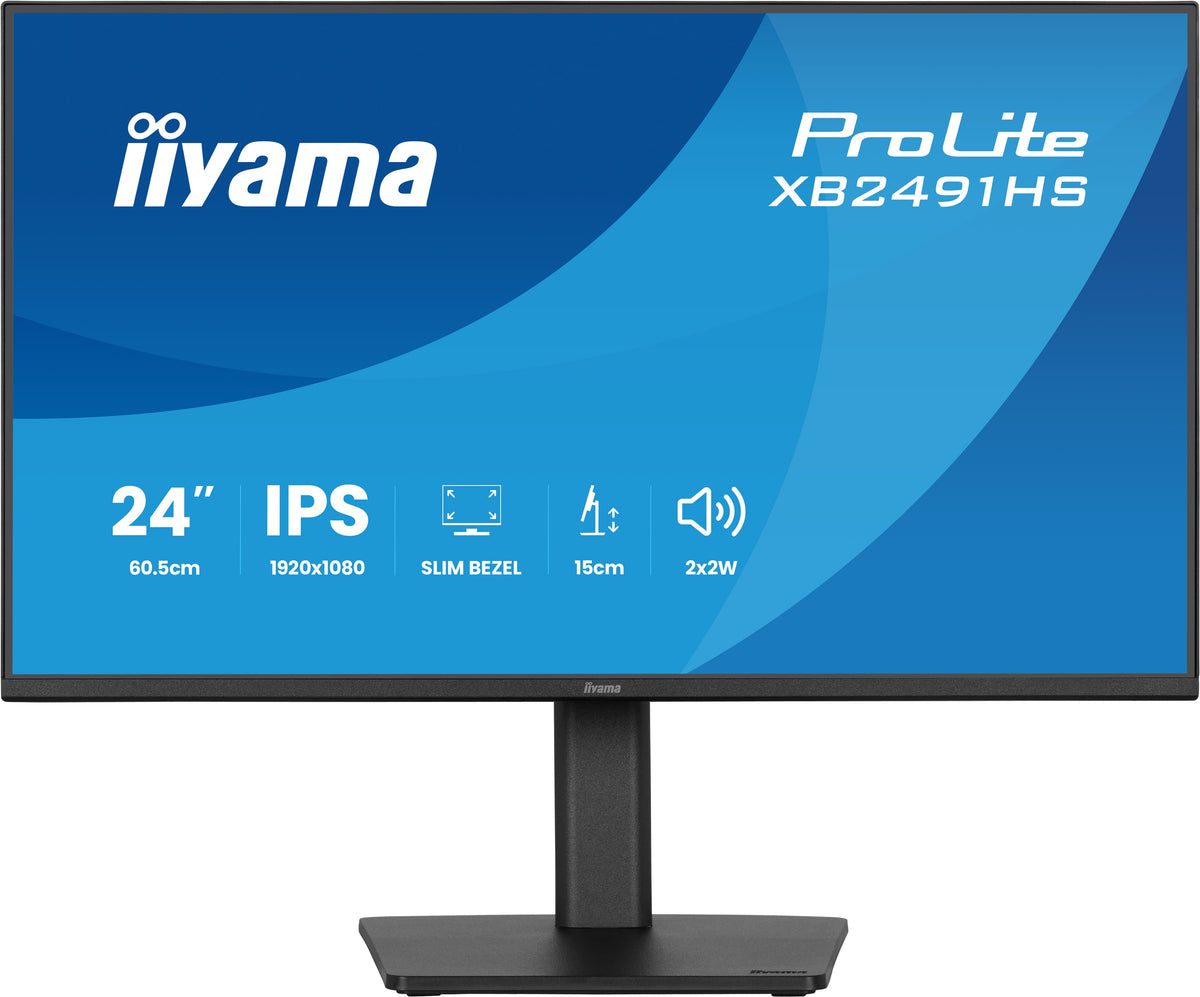 Monitor iiyama ProLite XB2491HS / XB2491HS-B1 preto - imagem 3