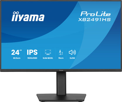 Monitor iiyama ProLite XB2491HS / XB2491HS-B1 preto - imagem 3