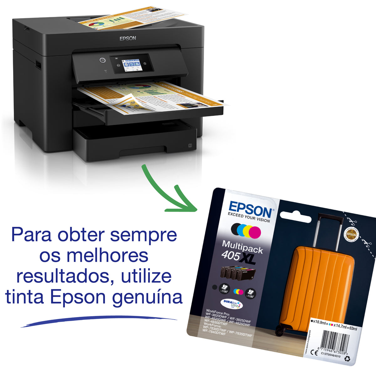 Impressora multifunções Epson Multifunções WorkForce WF-7830DTWF - imagem 7