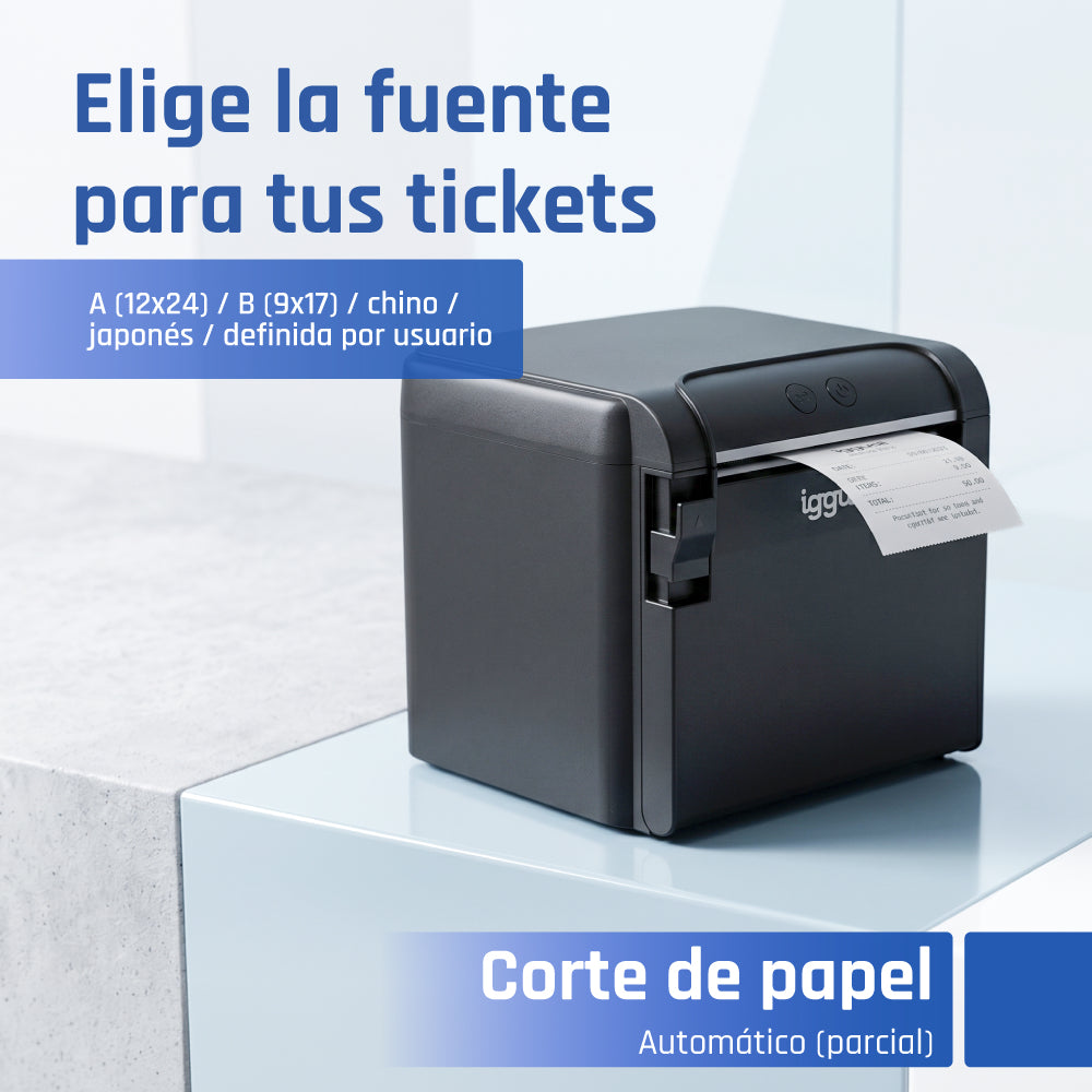 Impressora iggual Térmica TP9000 USB+RJ45+RJ45RS232 - imagem 12
